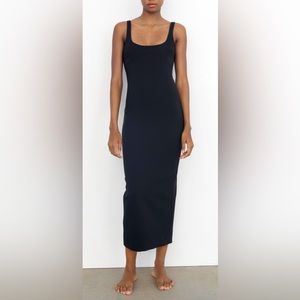 Zara Fitted Knit Midi Dress